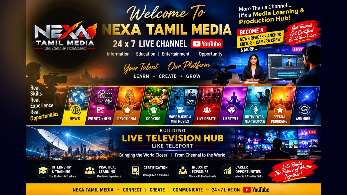 NEXA Tamil Media — information, education, entertainment and opportunity
